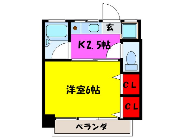 ニュ－ホライズン松本の物件間取画像